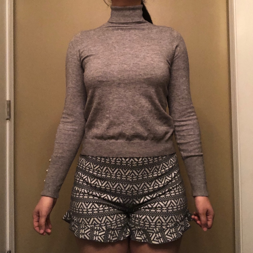 long-sleeve turtleneck top